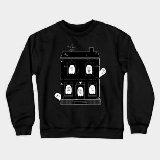 Spooky Cute Ghosts Haunted House Crewneck Sweatshirt